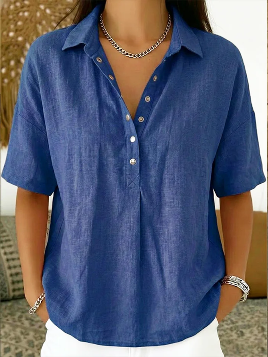 Monarch | Blouse with Collar and Button Detail