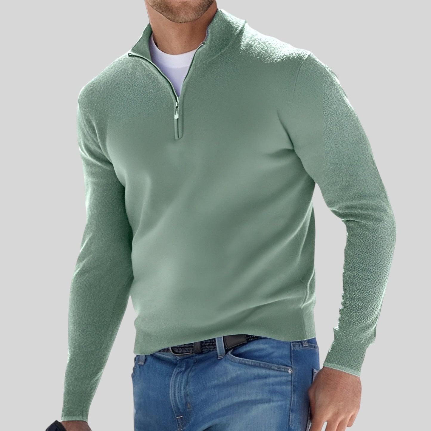 LEO | Warm Jumper with Zip Closure