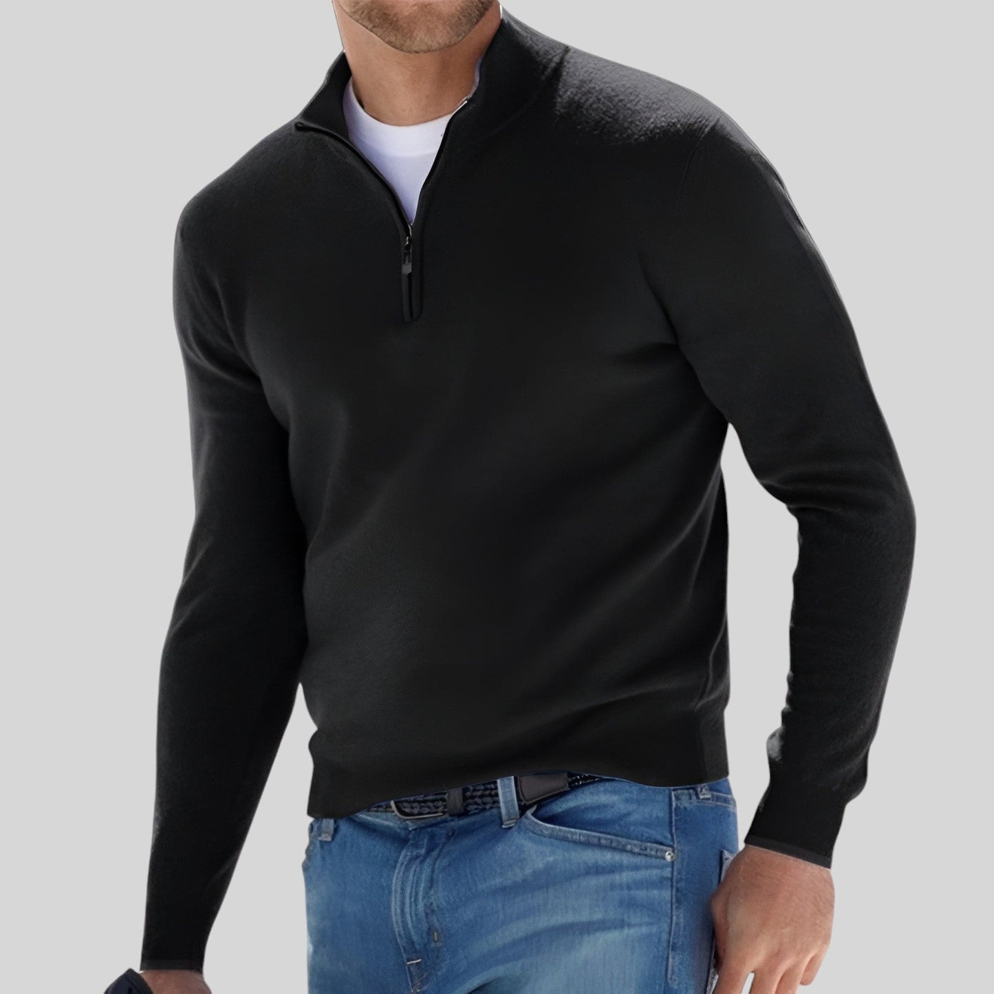 LEO | Warm Jumper with Zip Closure